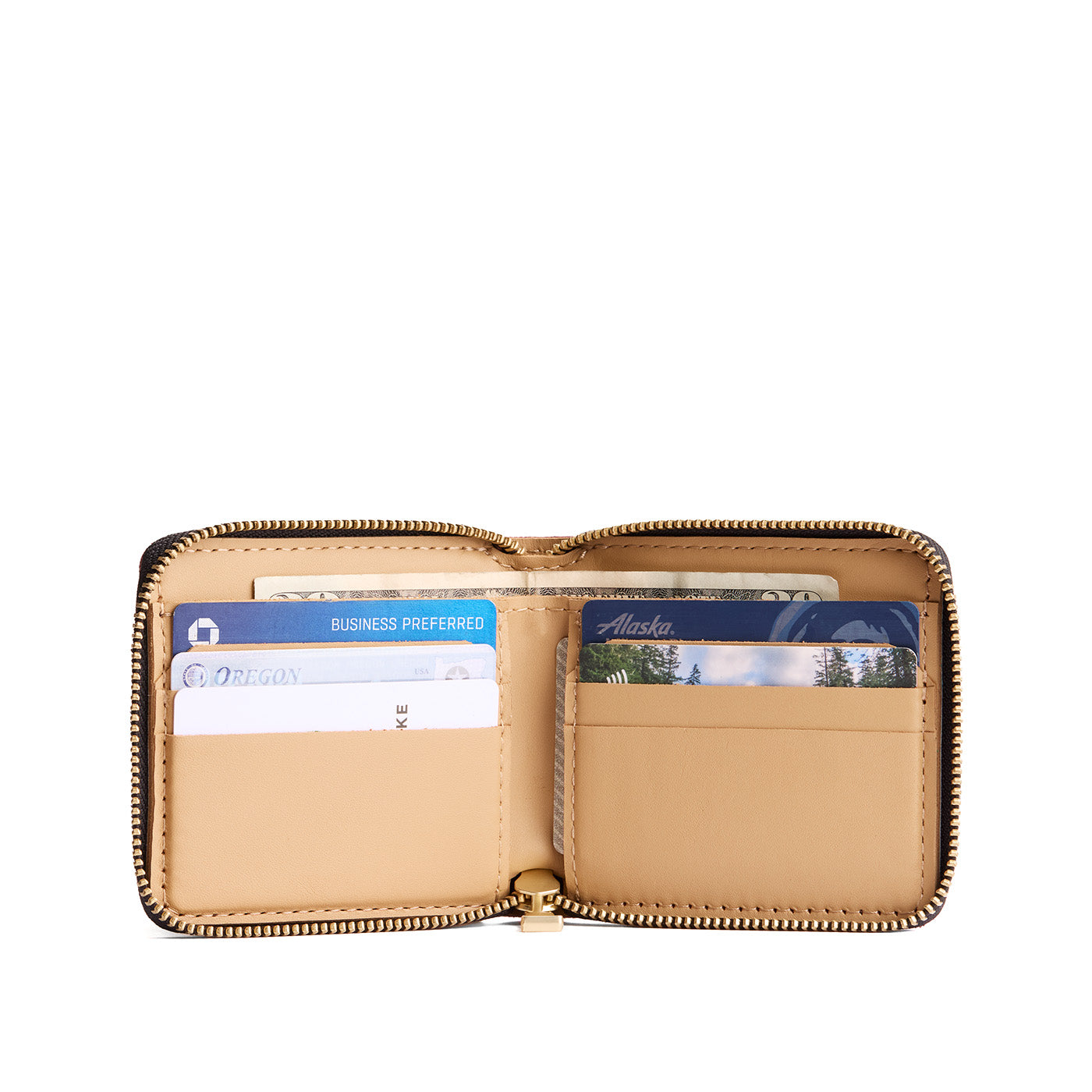 Small Zipper Bifold Wallet - Image 14